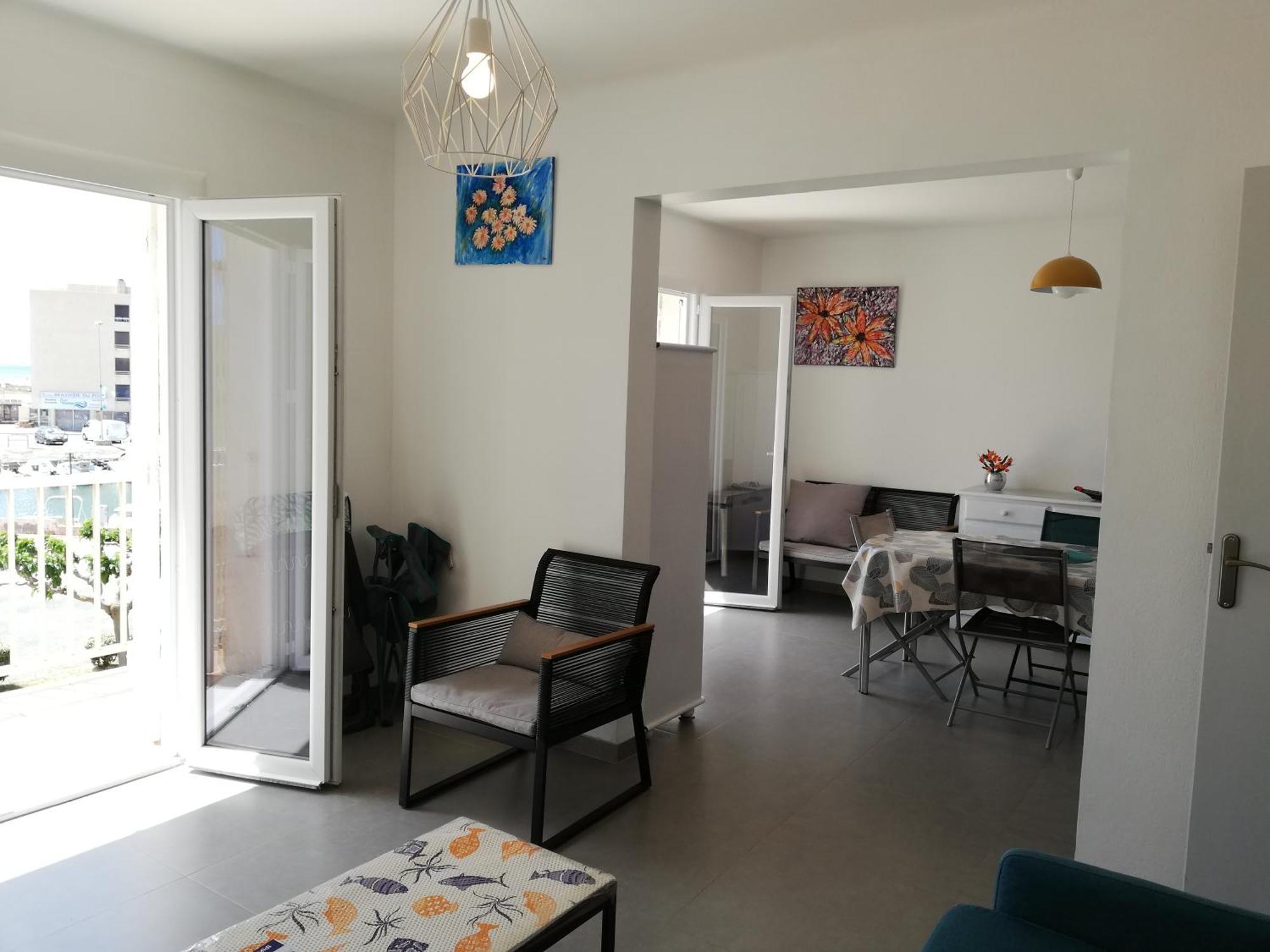 Superbe Appartement Avec Vue Sur Mer Et Port, Parking Prive Saint-Pierre-la-Mer  Екстер'єр фото
